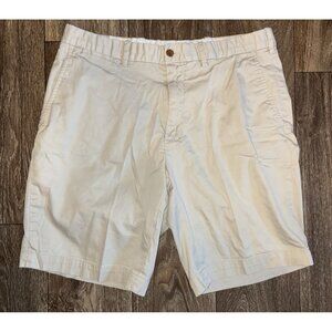 Vintage Polo Ralph Lauren Golf Flat Front Khaki Cotton Shorts 33